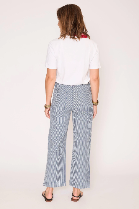 Jean FRIDA Portofino Stripes bleu femme | Twins Concept Store