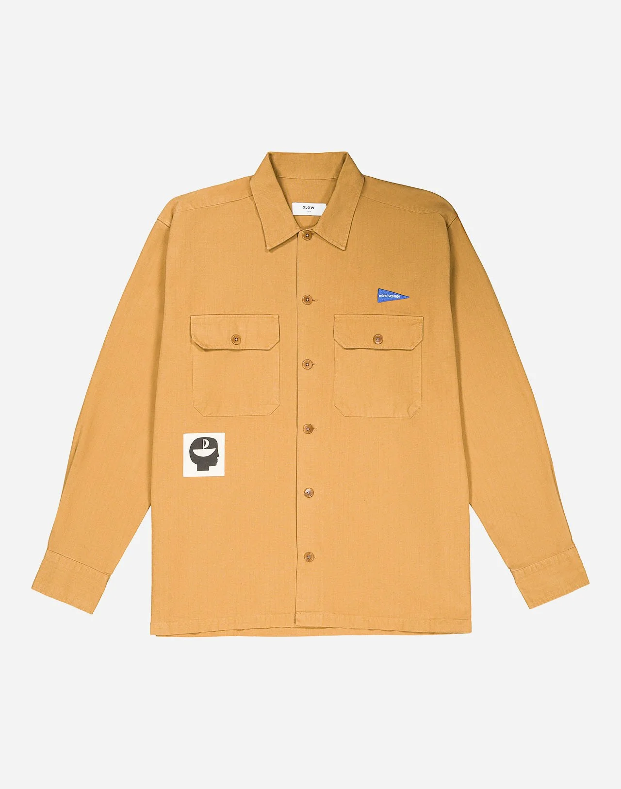 Chemise DECRE Skye ocre – OLOW