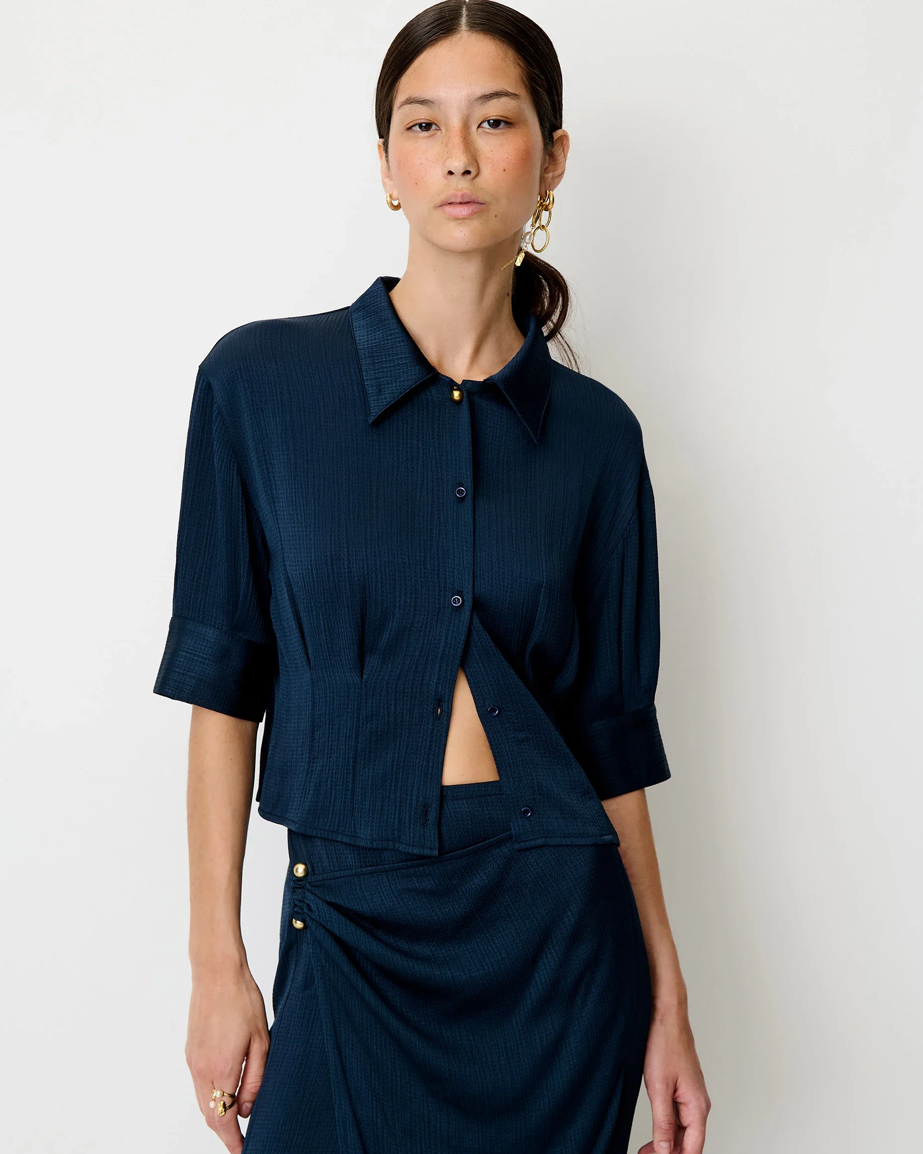 Chemise DARCY femme Night Shadow | Sessùn