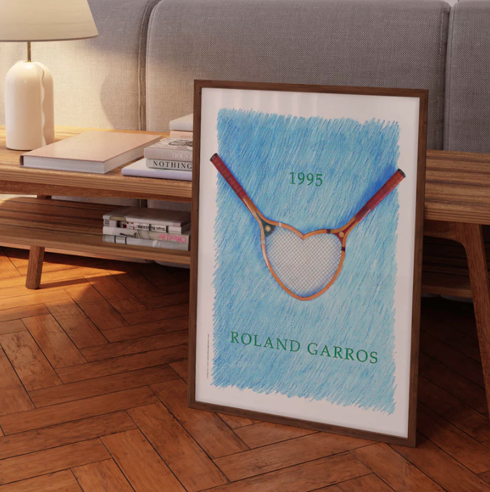 Affiche Roland-Garros 1995 Donald Lipski | Affiche Officielle | Twins Concept Store Paris