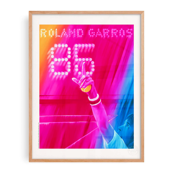 Affiche Roland-Garros 1985 Jacques Monory | Affiche Officielle | Twins Concept Store Paris