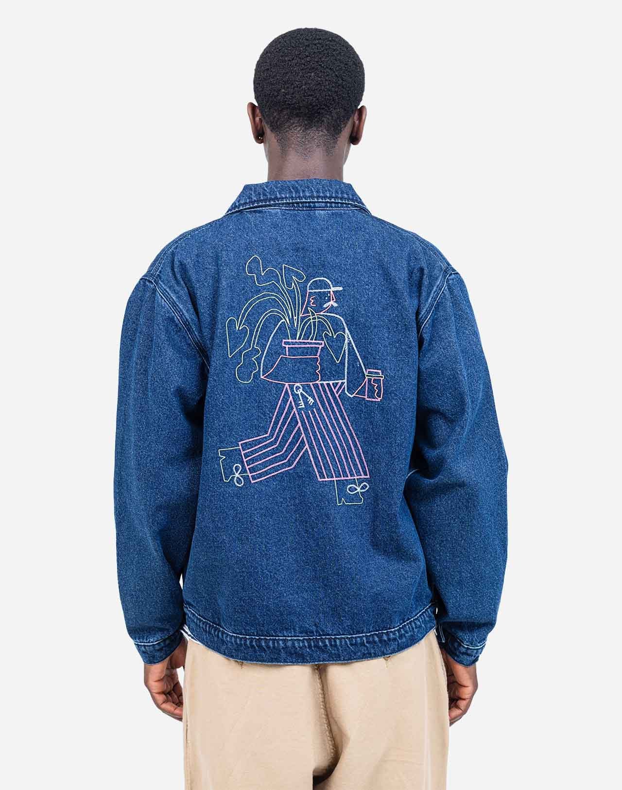 Veste Hekinan OLOW denim bleu – 100% coton bio