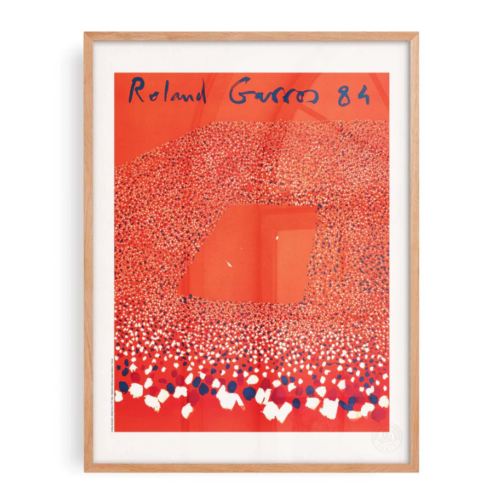 Affiche Roland-Garros 1984 Gilles Aillaud | Affiche Officielle | Twins Concept Store Paris