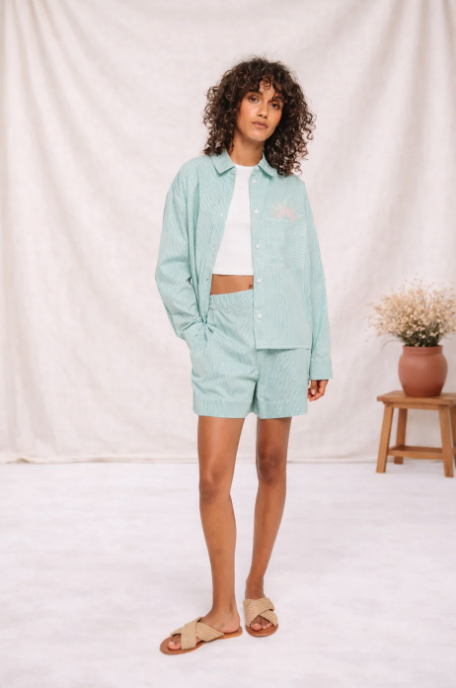 Chemise André INTI vert - Sacrécoeur