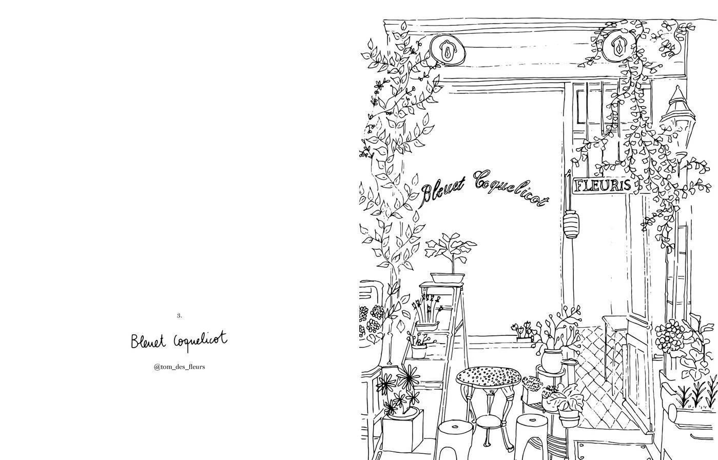 Cahier de coloriage Fleurs Zoé de Las Cases | Twins Concept Store