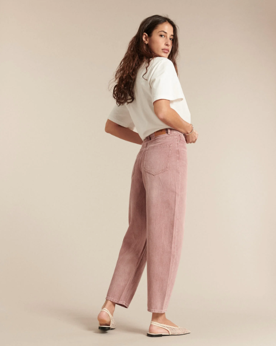 Jean JEMMA Quartz Rose Labdip – Jean Ballon Taille Haute Écoresponsable