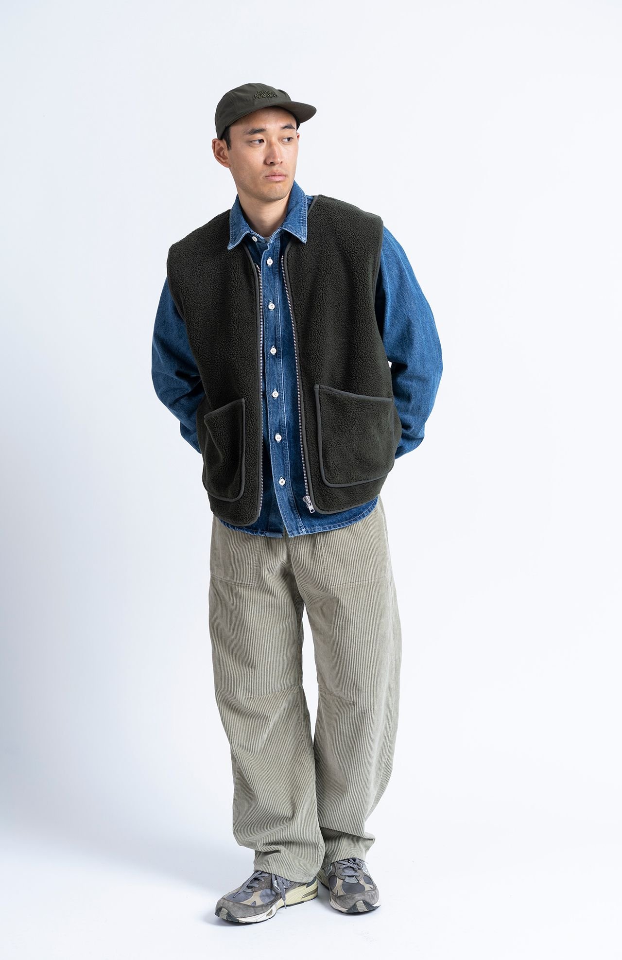 loreak-mendian-gilet-barrena-kaki-reversible-homme