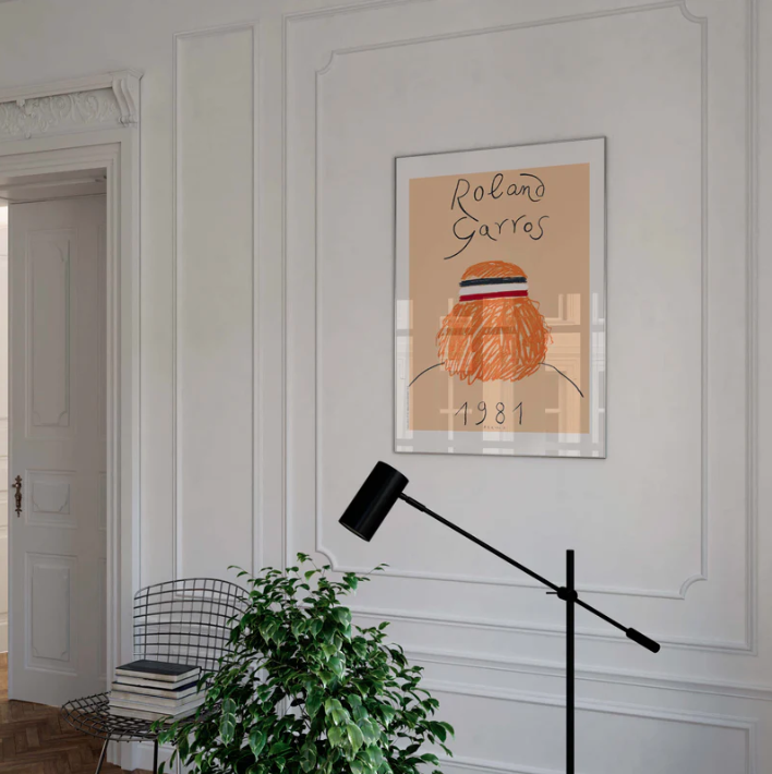Affiche Roland-Garros 1981 Eduardo Arroyo | Affiche Officielle | Twins Concept Store Paris