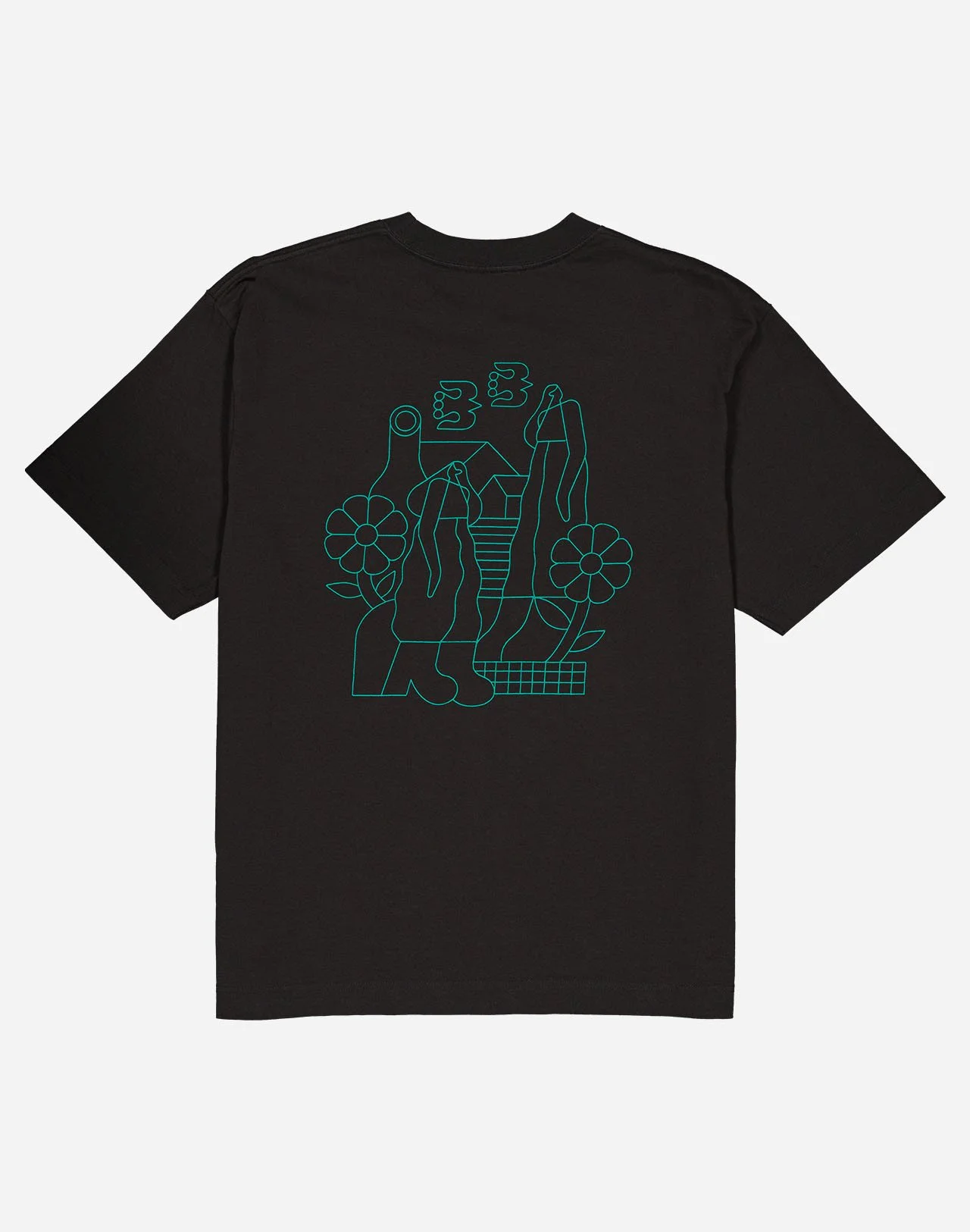 T-shirt Simple Life Noir Carbone – OLOW