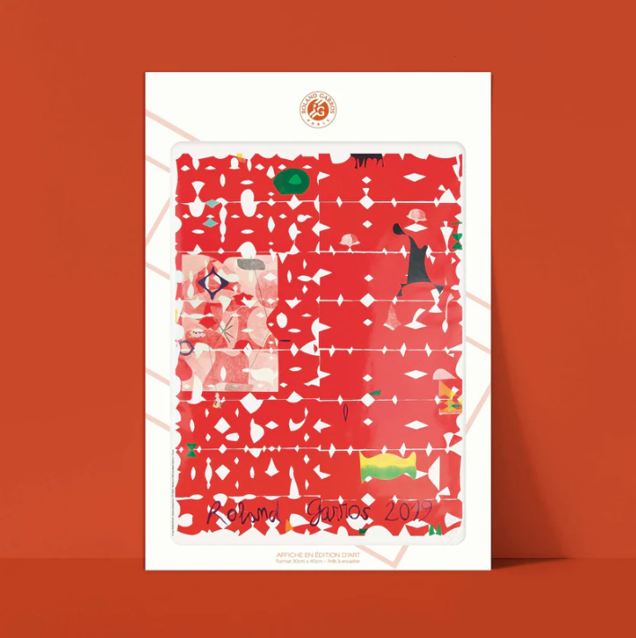 Affiche Roland-Garros 2019 José Maria Sicilia | Affiche Officielle | Twins Concept Store Paris