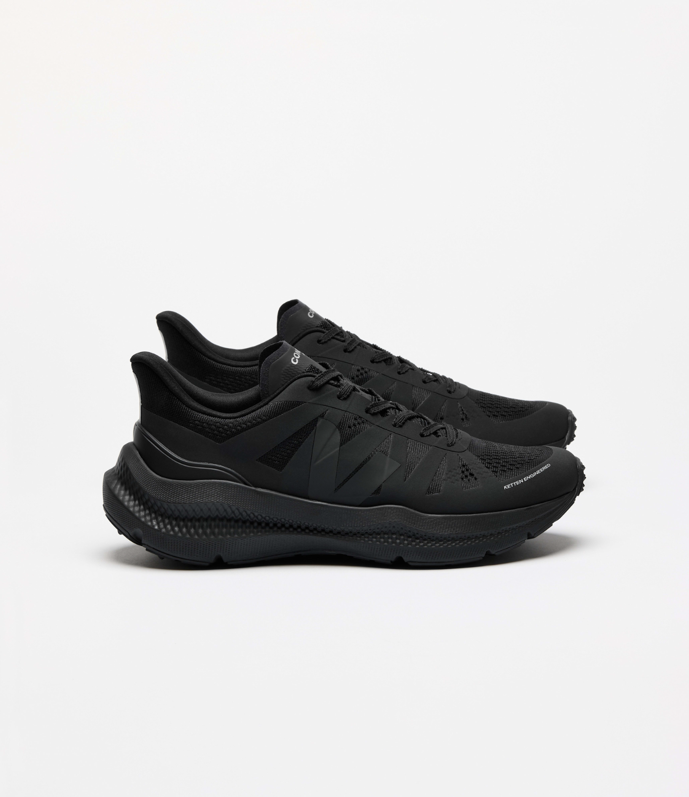 Chaussures de running VEJA Condor 3 Advanced Full Black, baskets noires en Engineered-Mesh respirant avec semelle technique, fabriquées au Brésil