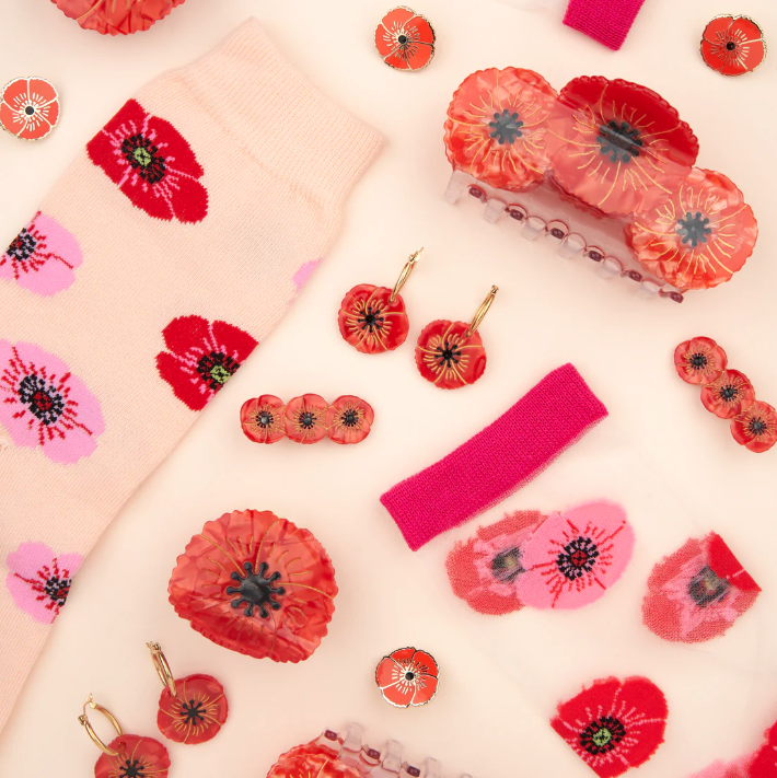 Pince à cheveux Trio Coquelicots COUCOU SUZETTE | Twins Concept Store