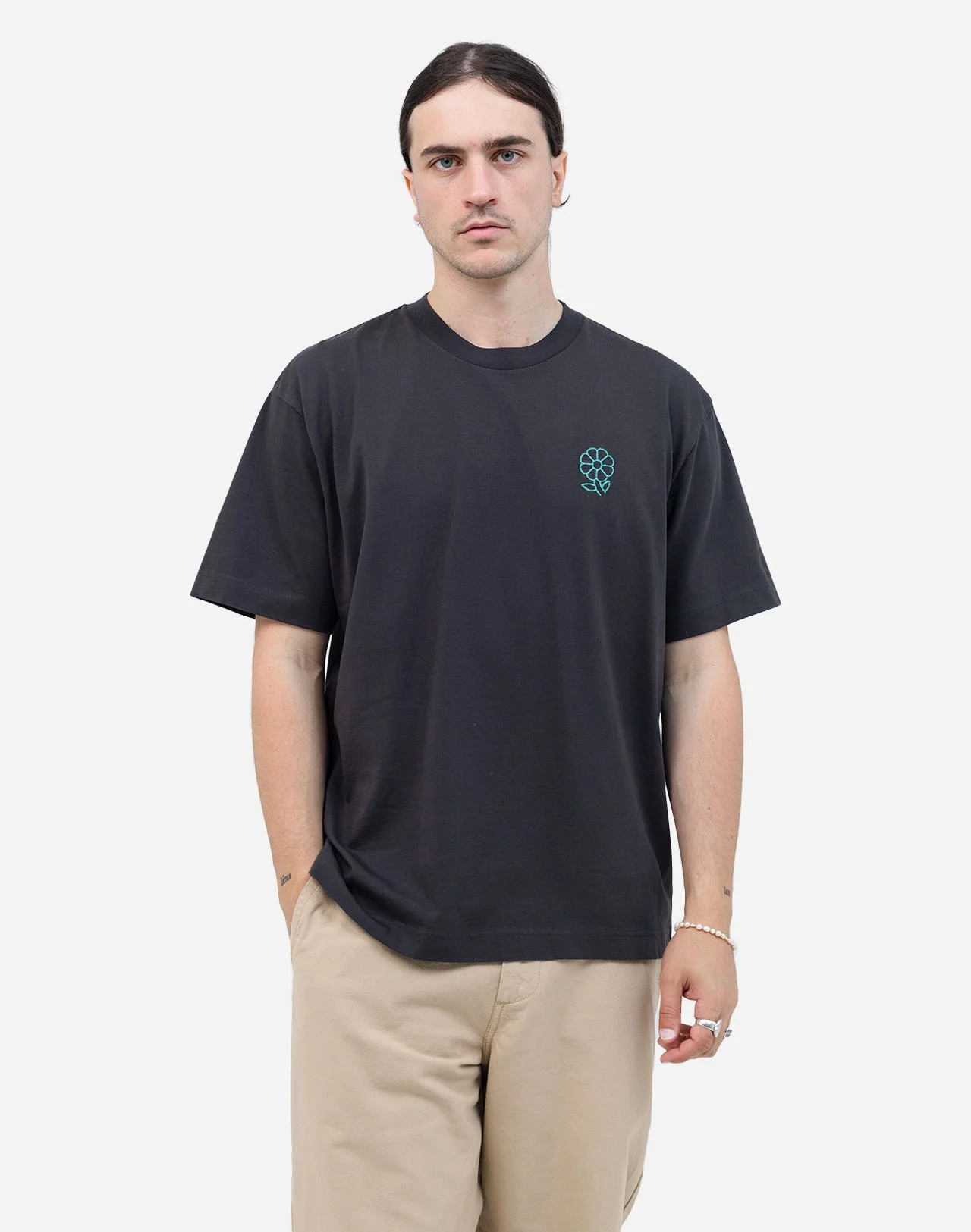 T-shirt Simple Life Noir Carbone – OLOW