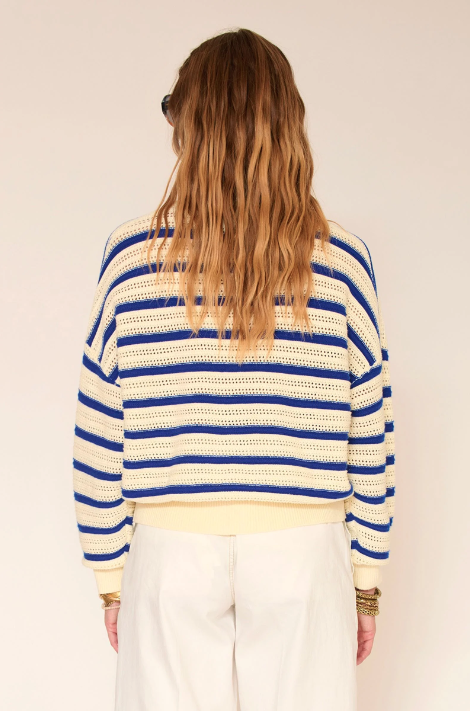 Pull KOMARIN natural rayé MKT Studio | Twins Concept Store