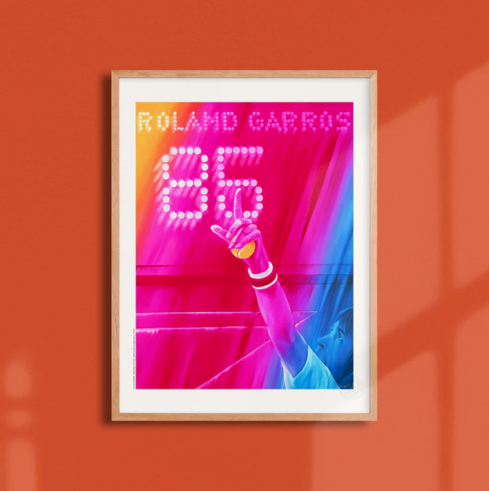 Affiche Roland-Garros 1985 Jacques Monory | Affiche Officielle | Twins Concept Store Paris