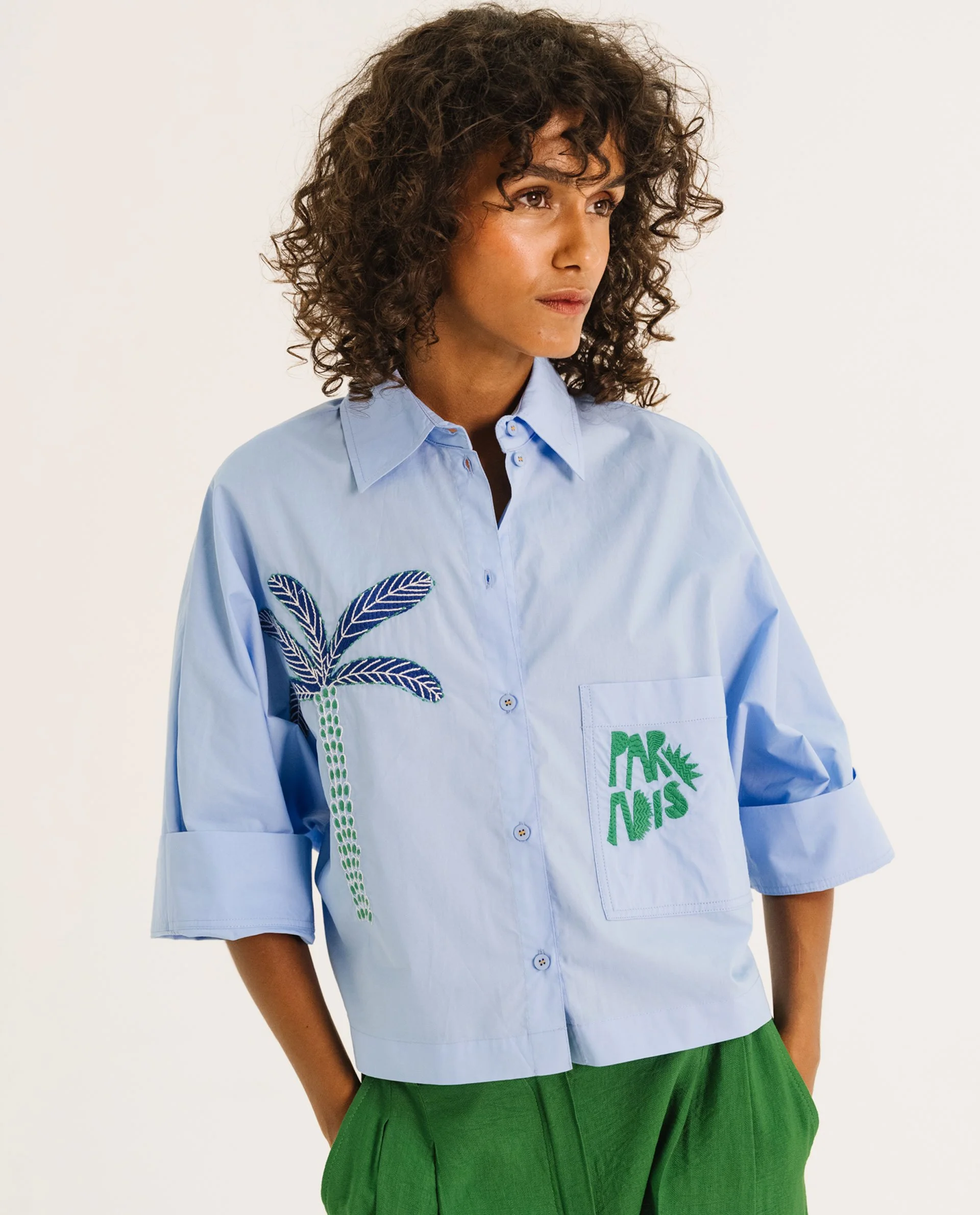 Chemise EMY AZZURO Bleu – Tinsels