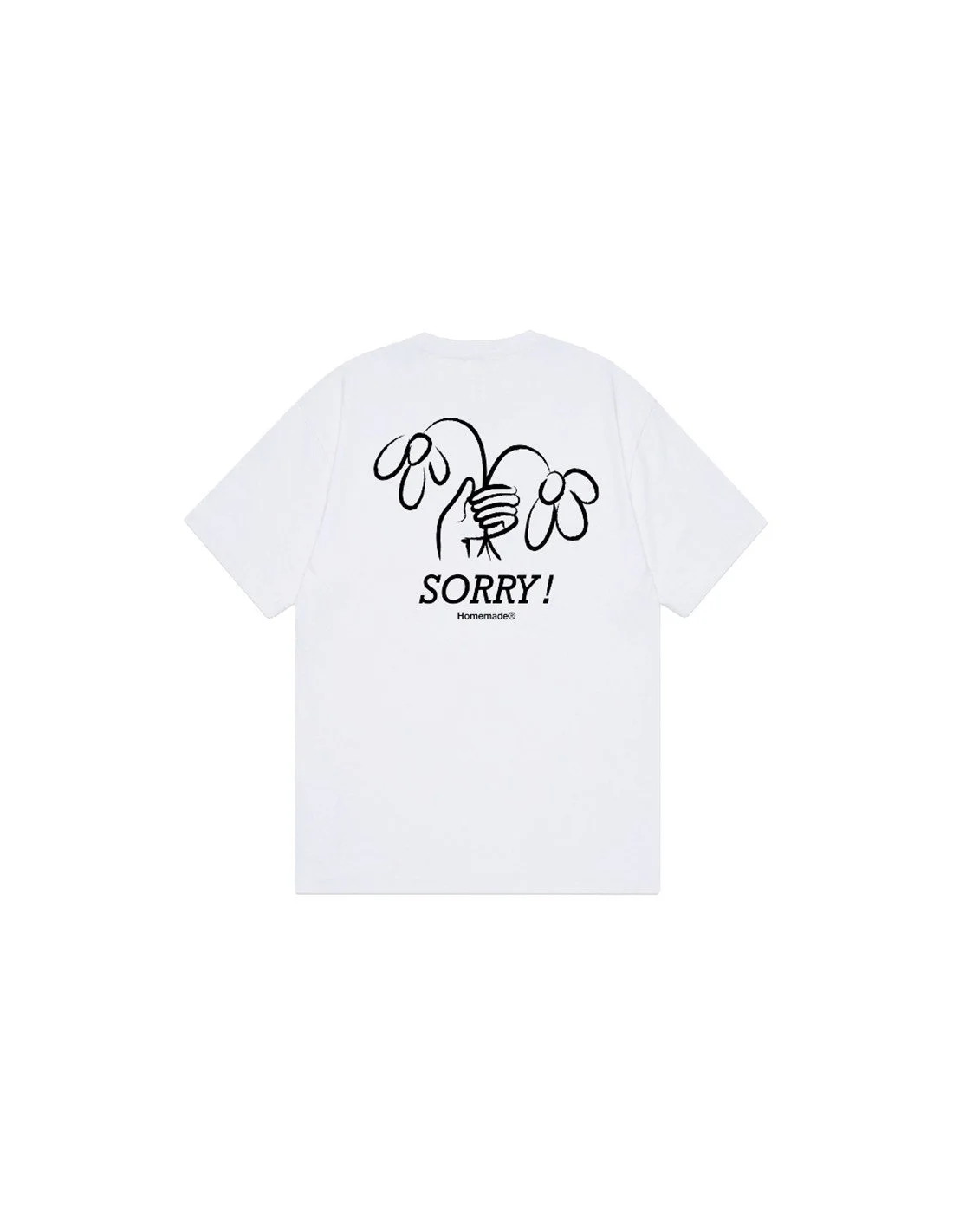 T-shirt SORRY Blanc – HOMEMADE