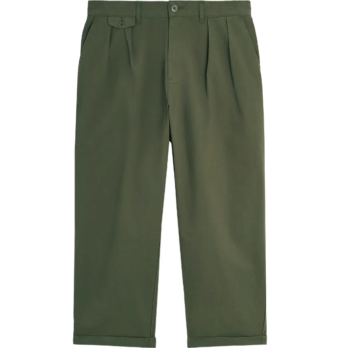 Pantalon IZARO Olive en coton biologique Bask in the Sun | Twins Concept Store