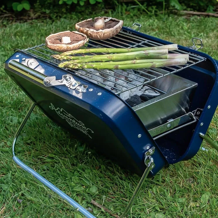 Barbecue Portable Valise Bleu Navy – Compact & Nomade | Twins Concept Store