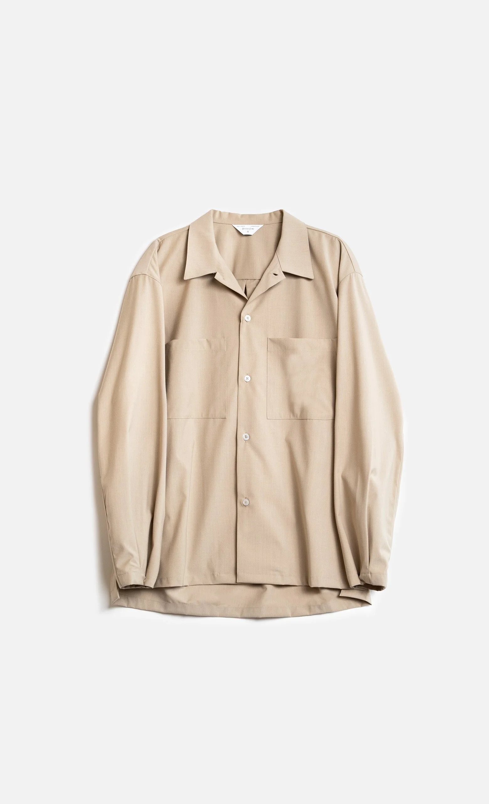 Chemise HIROKO noisette WOODEN coupe décontractée | Twins Concept Store