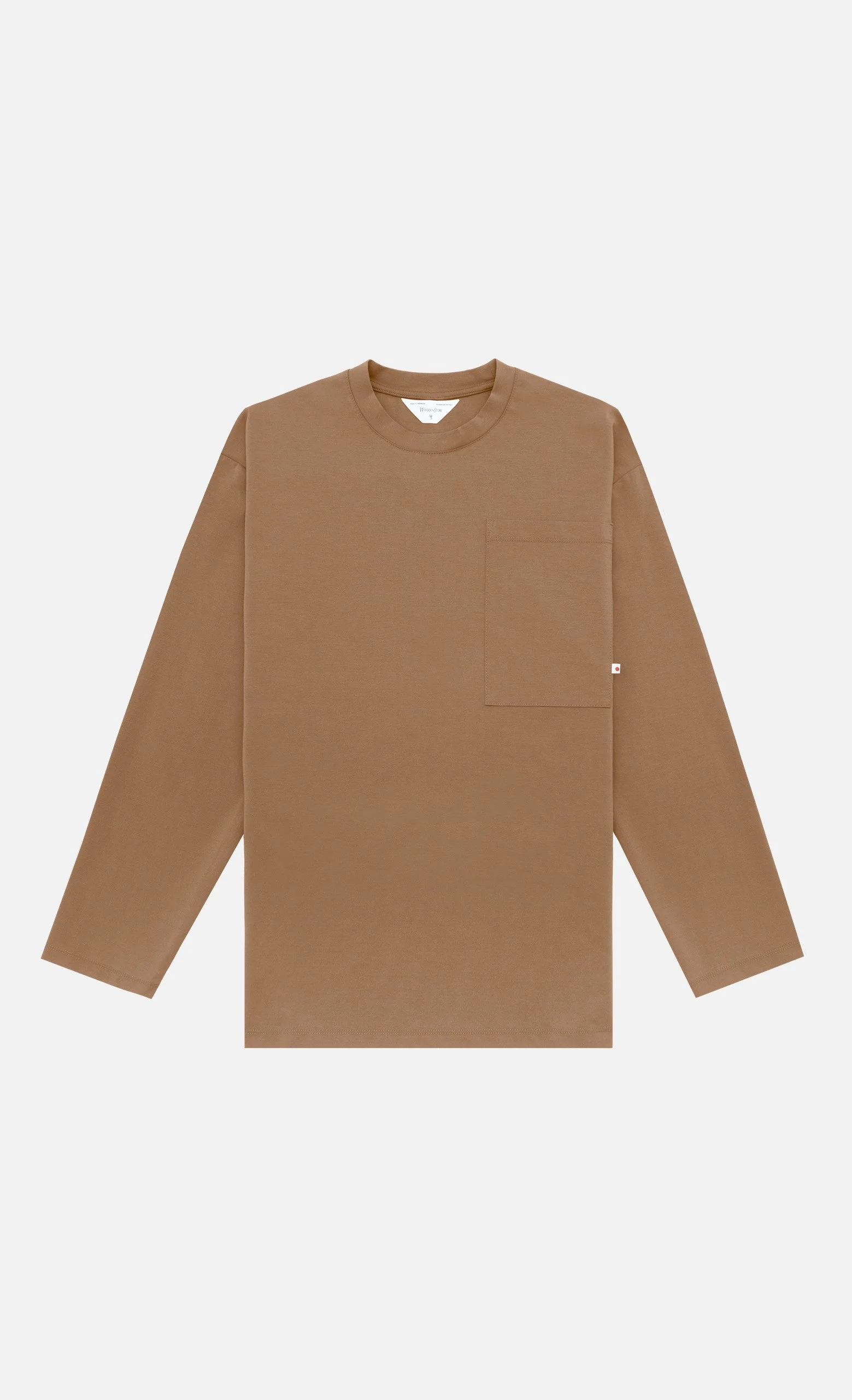 T-shirt IZUMI camel manches longues WOODEN | Twins Concept Store