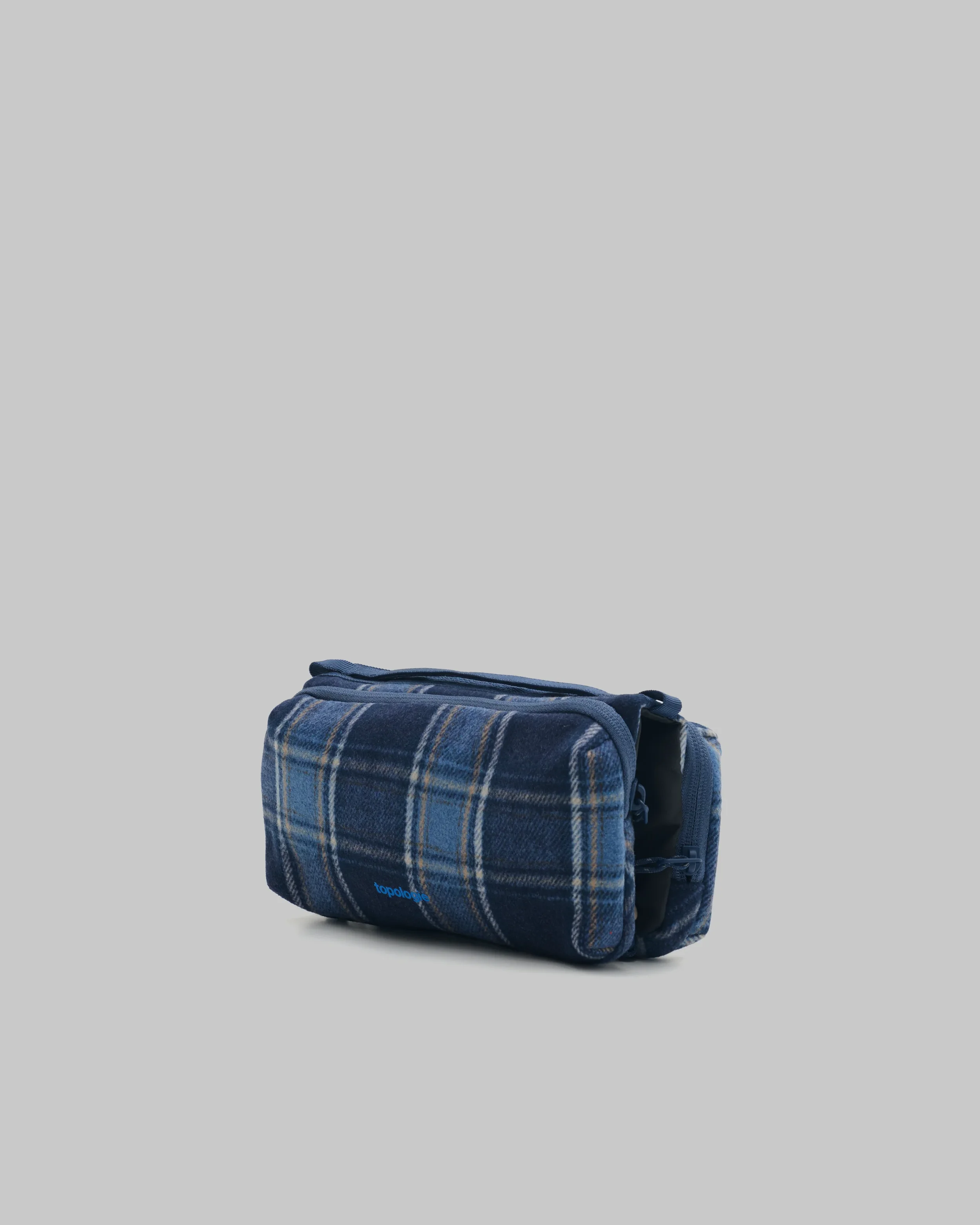 Sacoche bouteille Bottle Sacoche Medium Blue Check – Topologie | Twins
