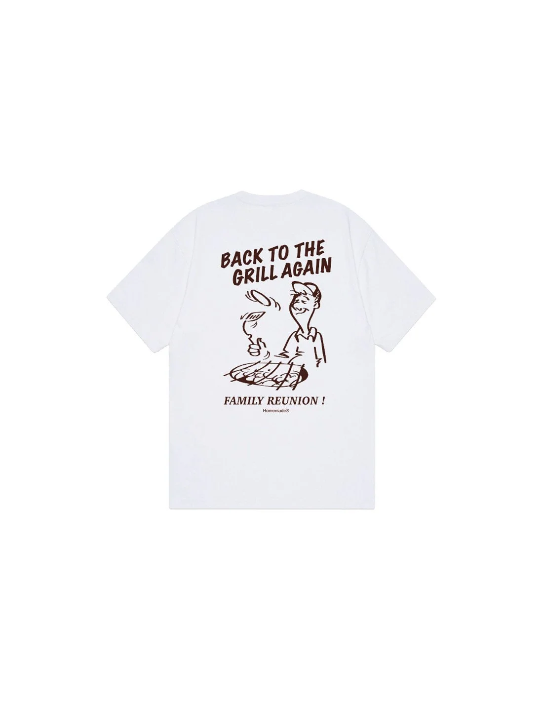 T-shirt BBQ Blanc – HOMEMADE