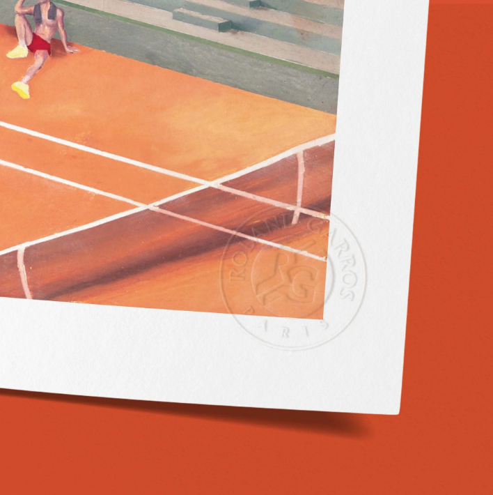 Affiche Roland-Garros 2021 Jean Claracq | Affiche Officielle | Twins Concept Store Paris