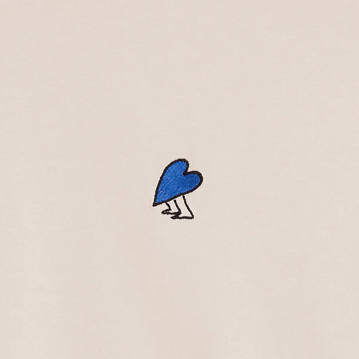 T-shirt HEART clay coton bio Bask in the Sun | Twins Concept Store