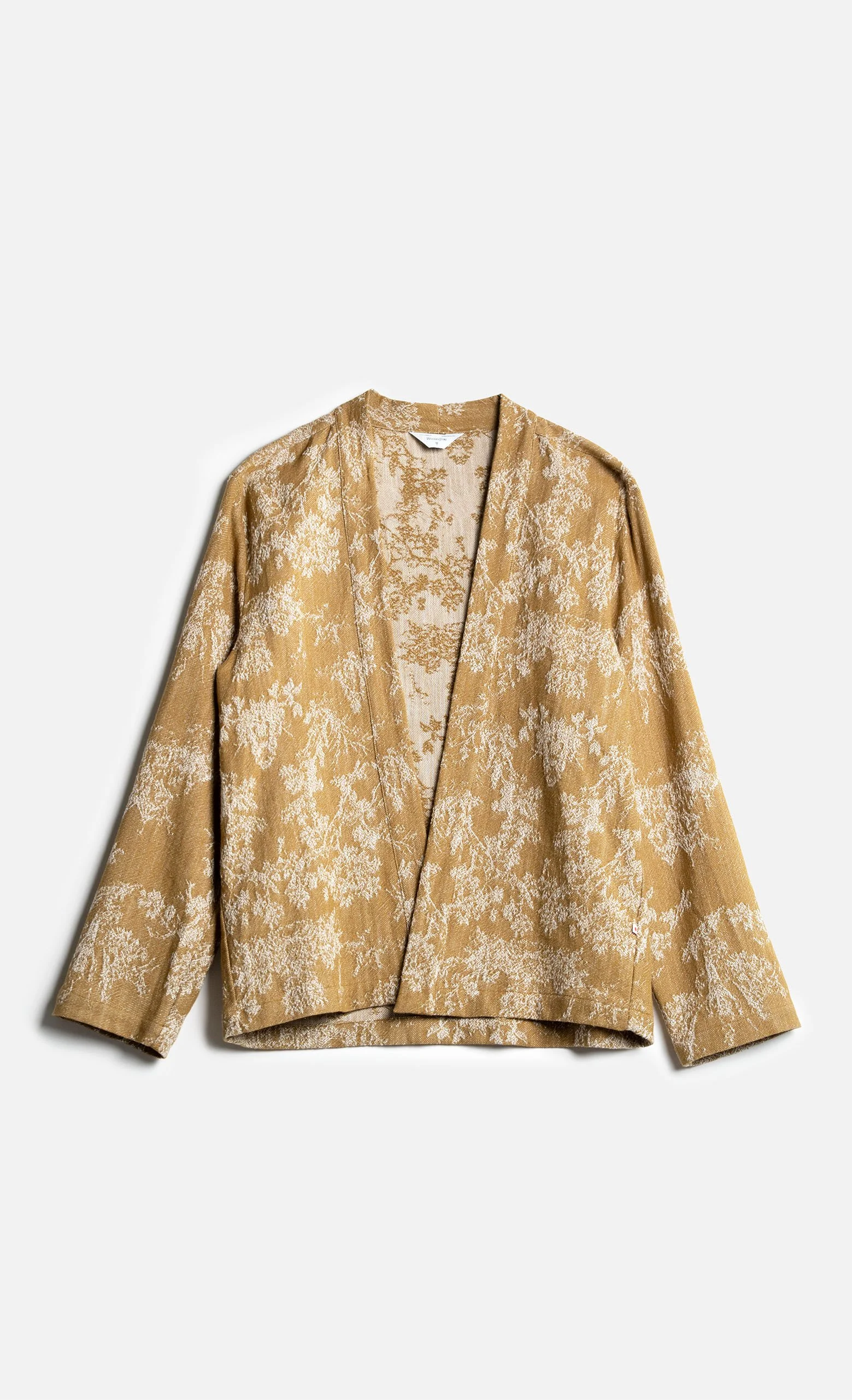Veste Kimono BILBAO Ocre WOODEN – Veste Texturée Made in Italy