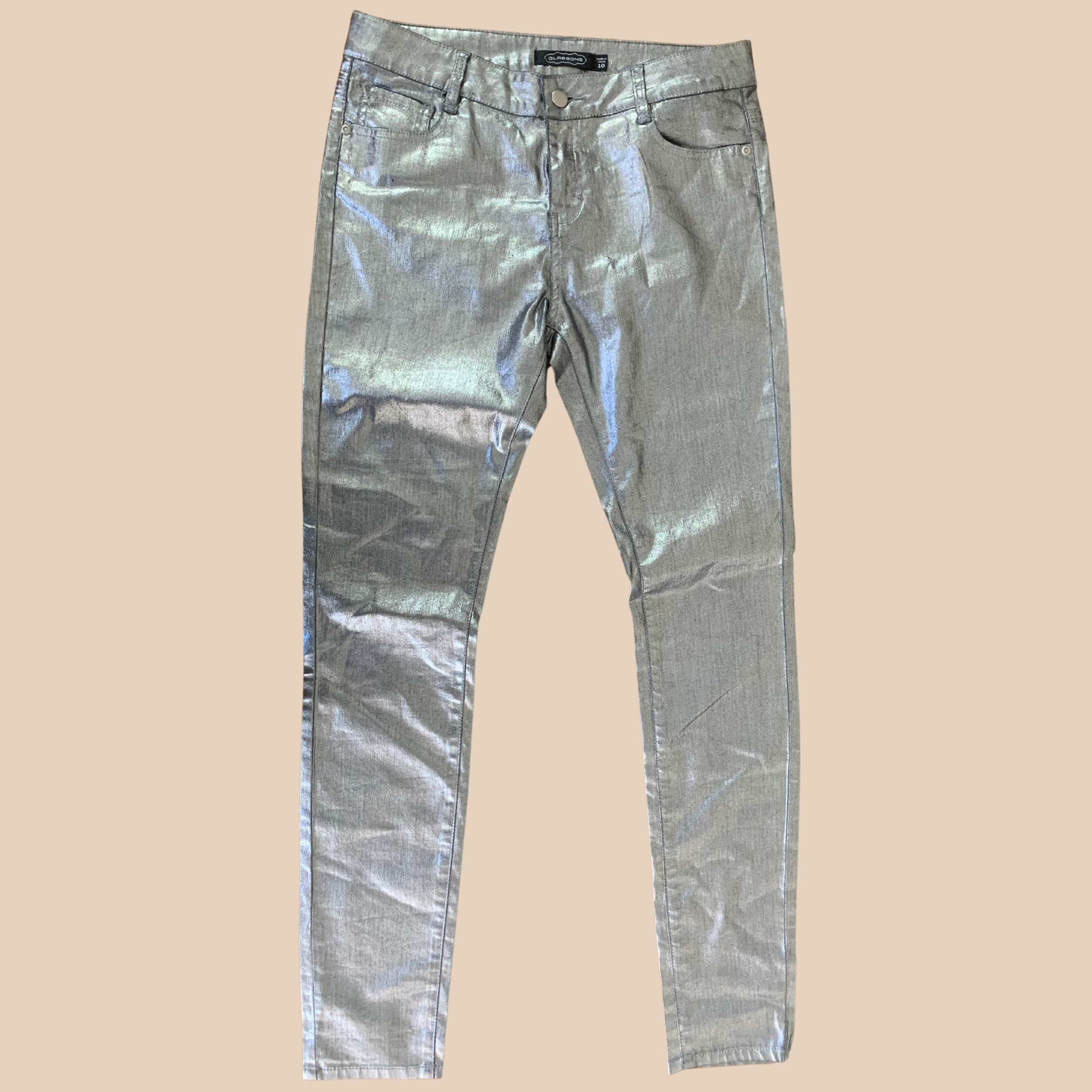 Glassons Metallic Grey Jeans