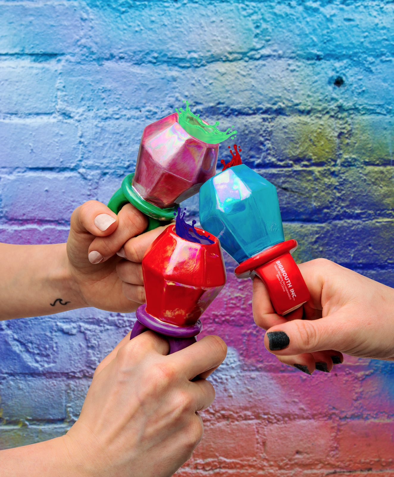 Photo Composite Example / Ring Pop Shot Glasses