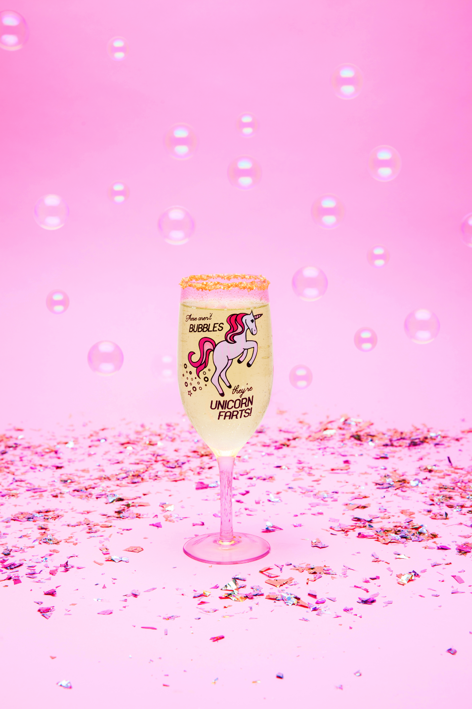 Art Direct Example / Unicorn Champagne Glass
