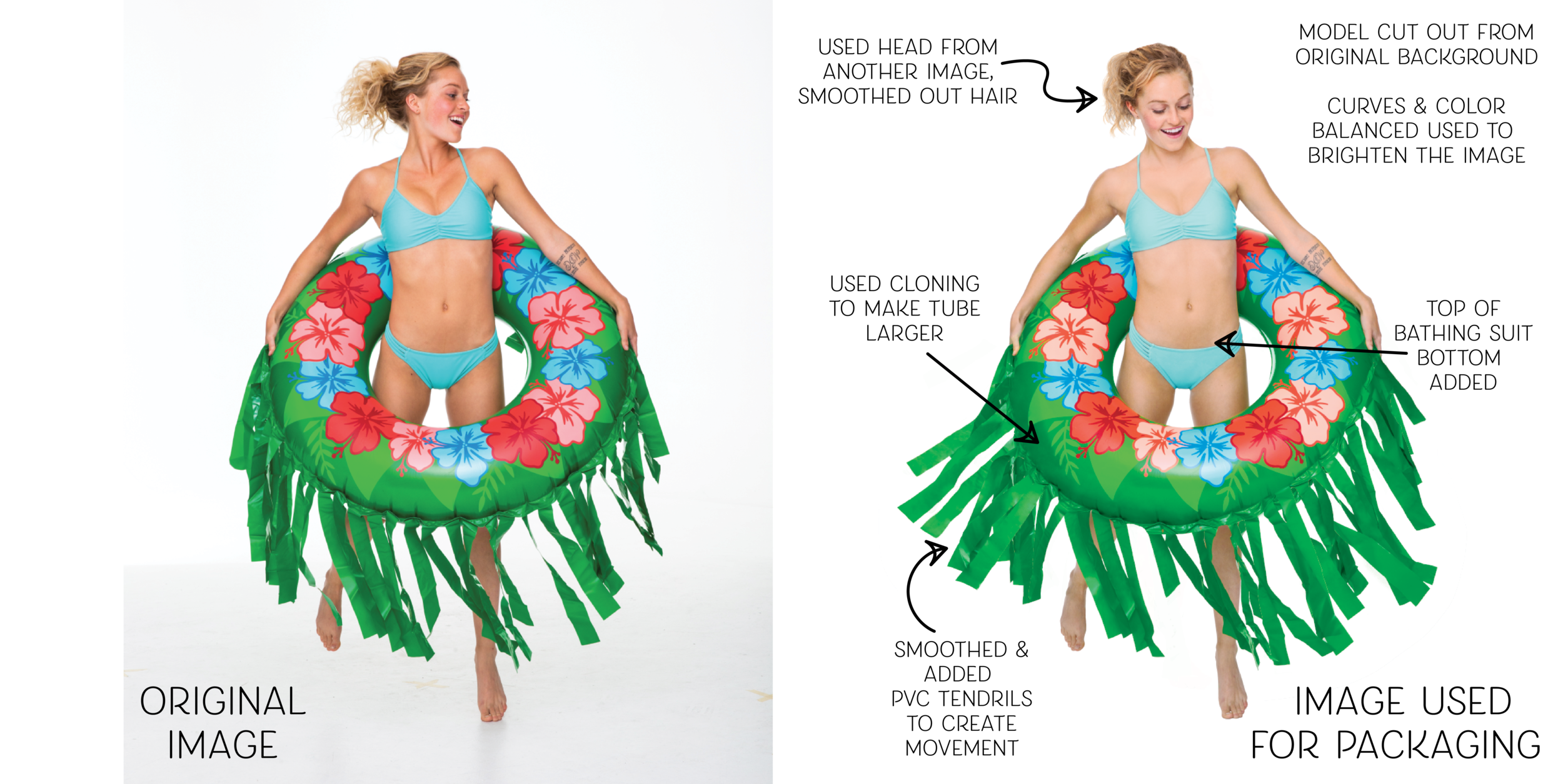 Photo Retouch Example / Float Package Image