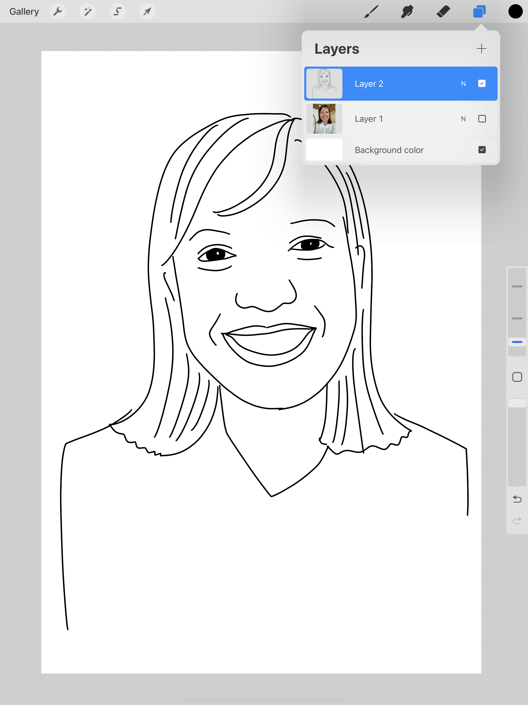 Sluk for billede-laget ved at slå det lille flueben fra