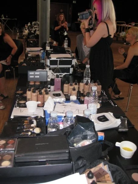 Liezl Leach backstage at Copenhagen Fashion Week 2009