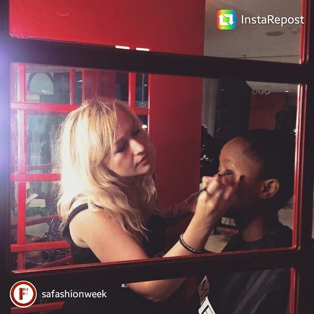 Makeup Artist Liezl Leach at SA Fashion week 2015
