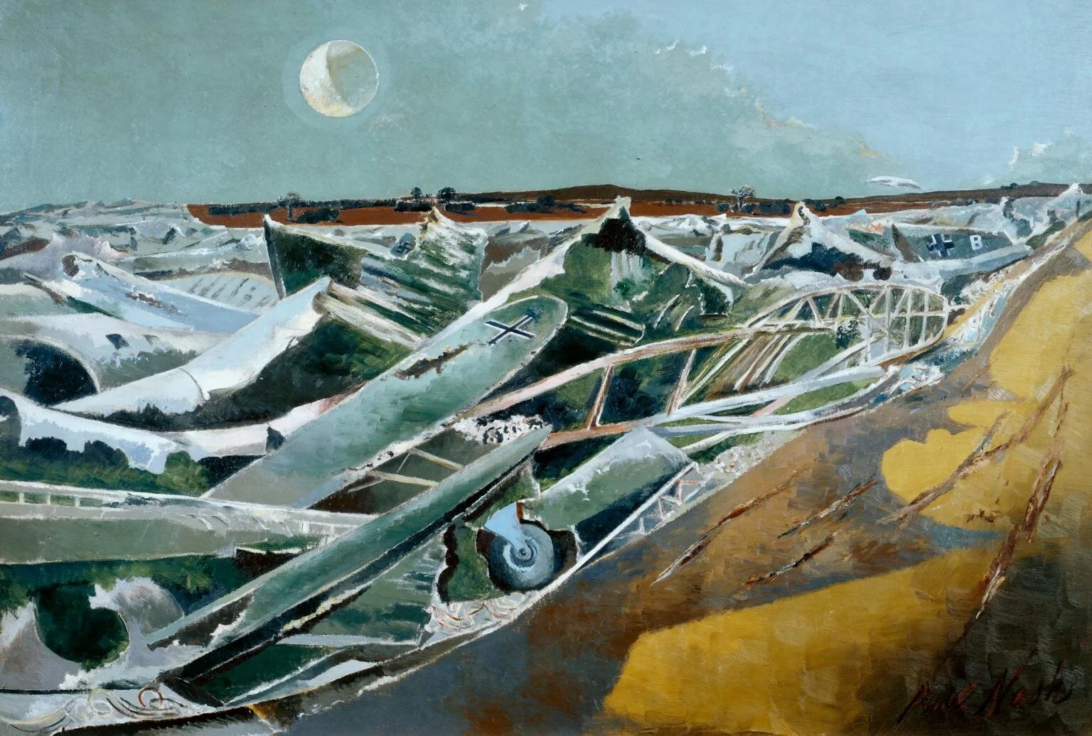 Shotover can be seen in the famous war painting by Paul Nash