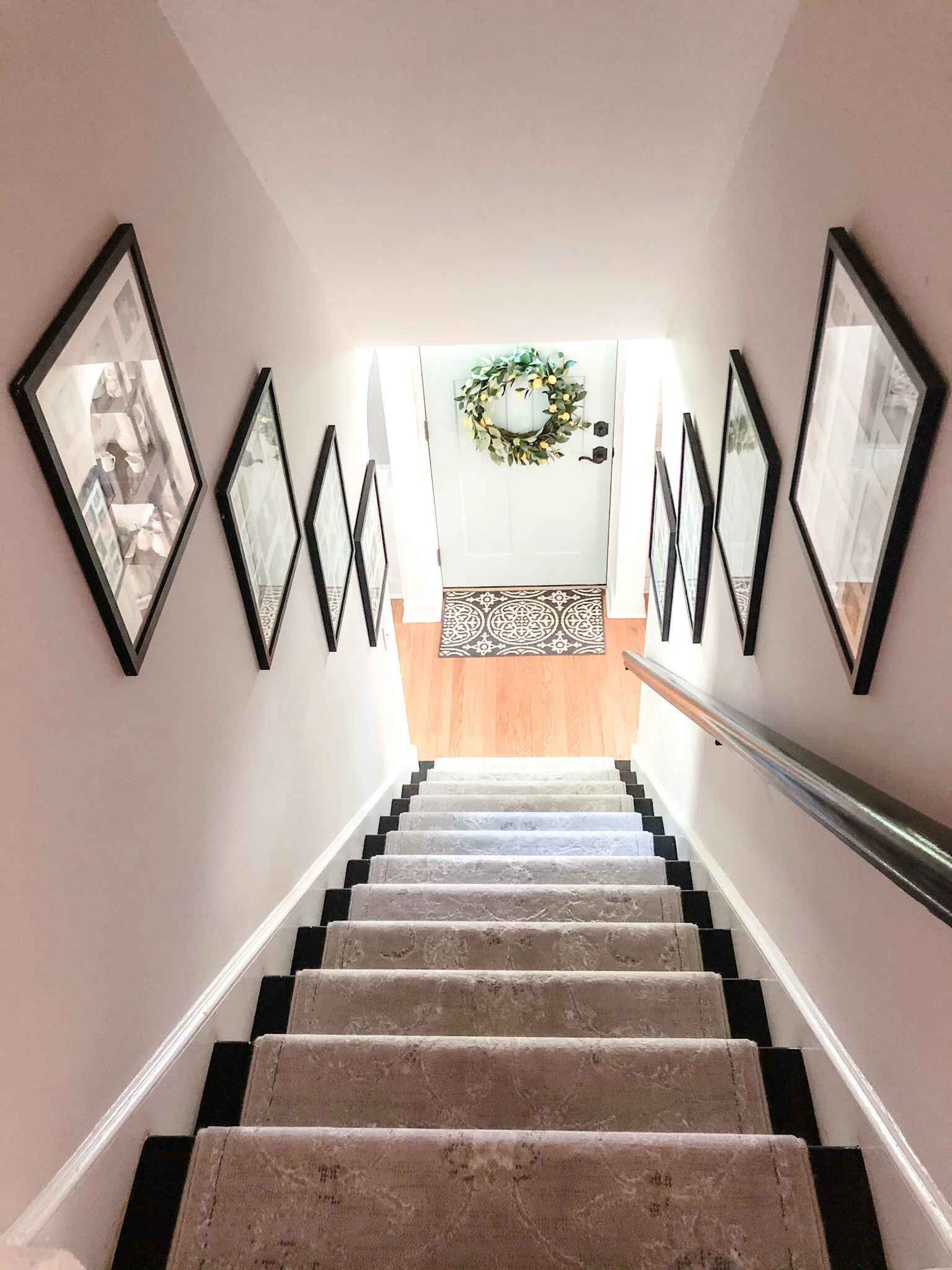 Stair Runner And Painted Stairs The Seasoned Home