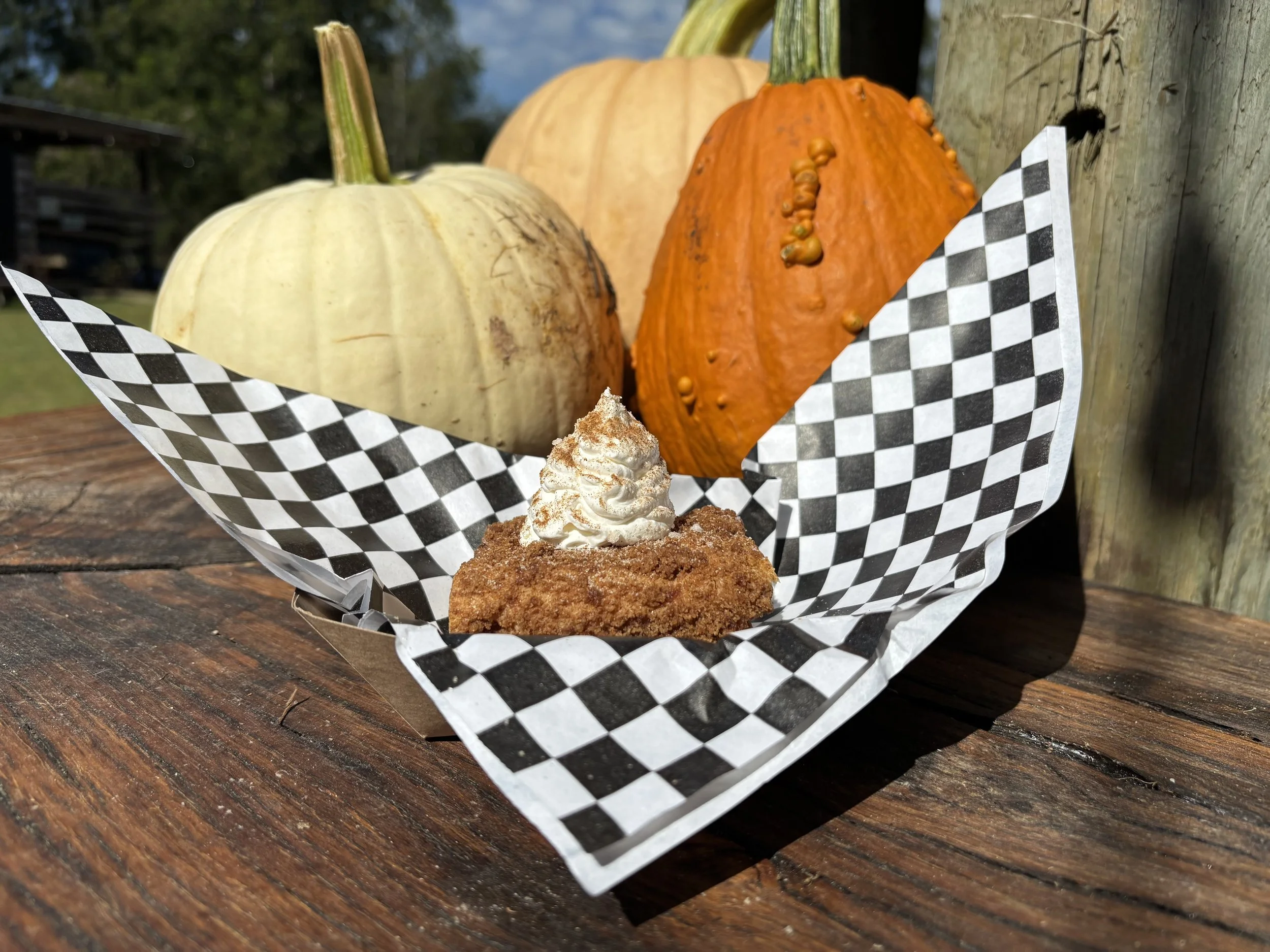 The Best Coffee Cake with whipped cream $5
Add ice cream for another $2
$4 for Katy's homemade gingersnap