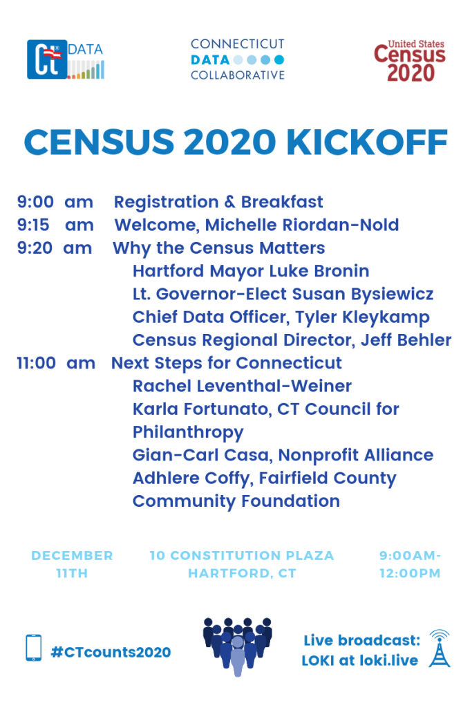 Census 2020 Kickoff Agenda, Registration, and Parking