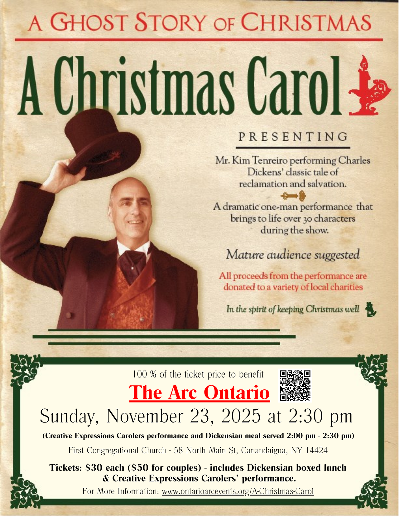 A Ghost Story of Christmas: A Christmas Carol - Presented by Mr. Kim Tenreiro