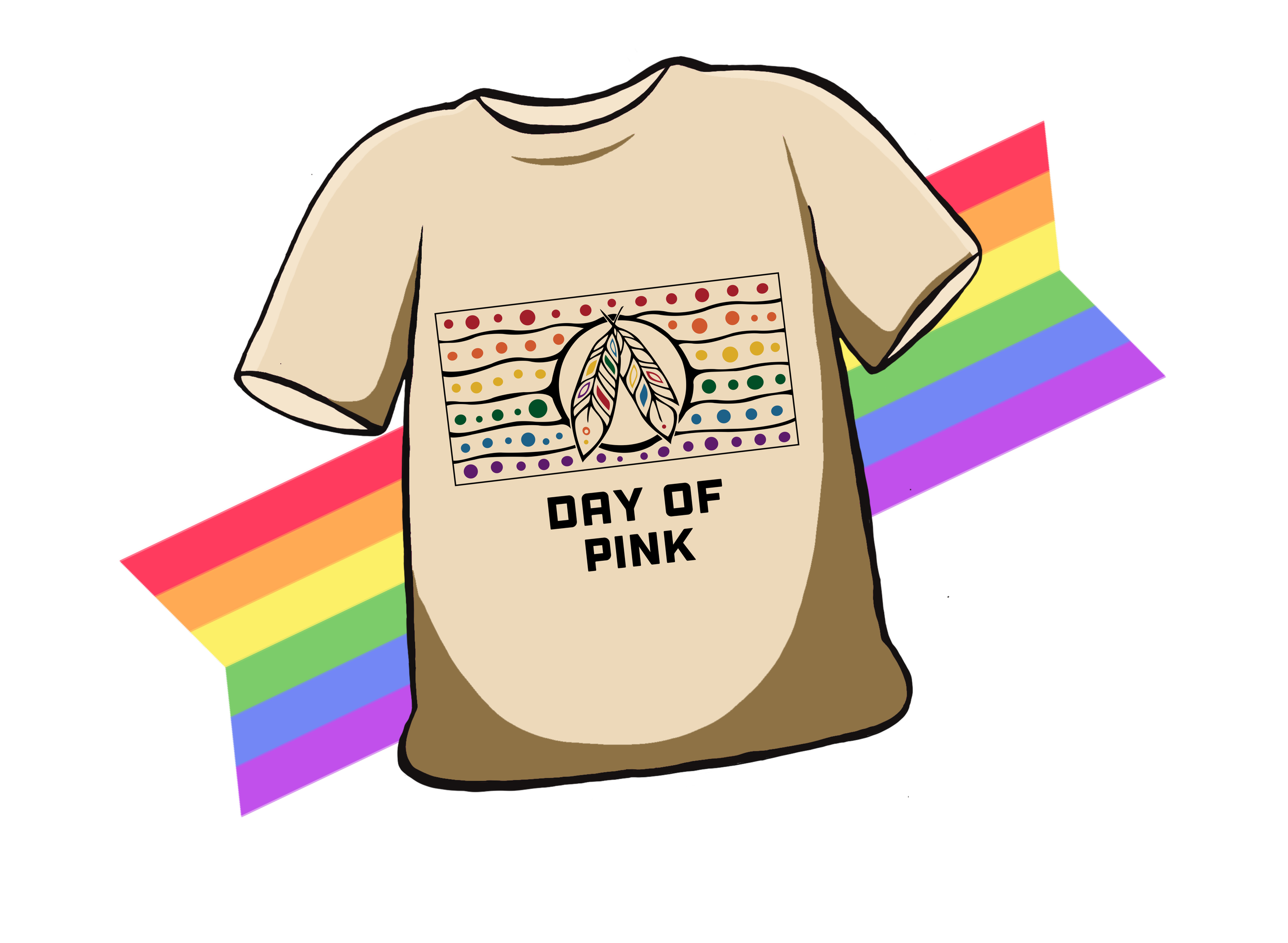 24_95_DOP - Beige Two-Spirit Flag Shirt with Rainbow.png