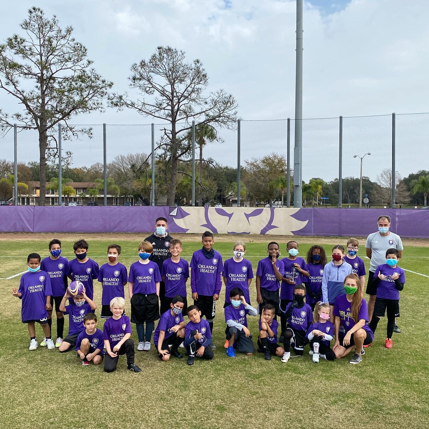 Thank you everyone for coming! 🙌⚽️ A great day full of drills, soccer, and yoga ✅ We&rsquo;ll see everyone next week! #TheFutureisPurple