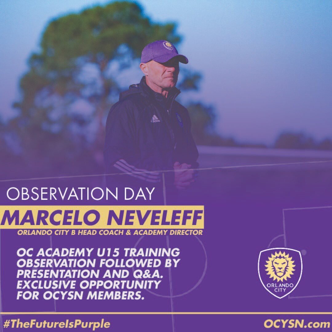 Tomorrow&rsquo;s Chalk Talk is one for the books 👌 We&rsquo;ll be having OCB Head Coach Marcelo Neveleff and OC Head Coach Oscar Pareja conduct an Academy training followed by a classroom session breaking down the elements of the practice 💥Exclusiv
