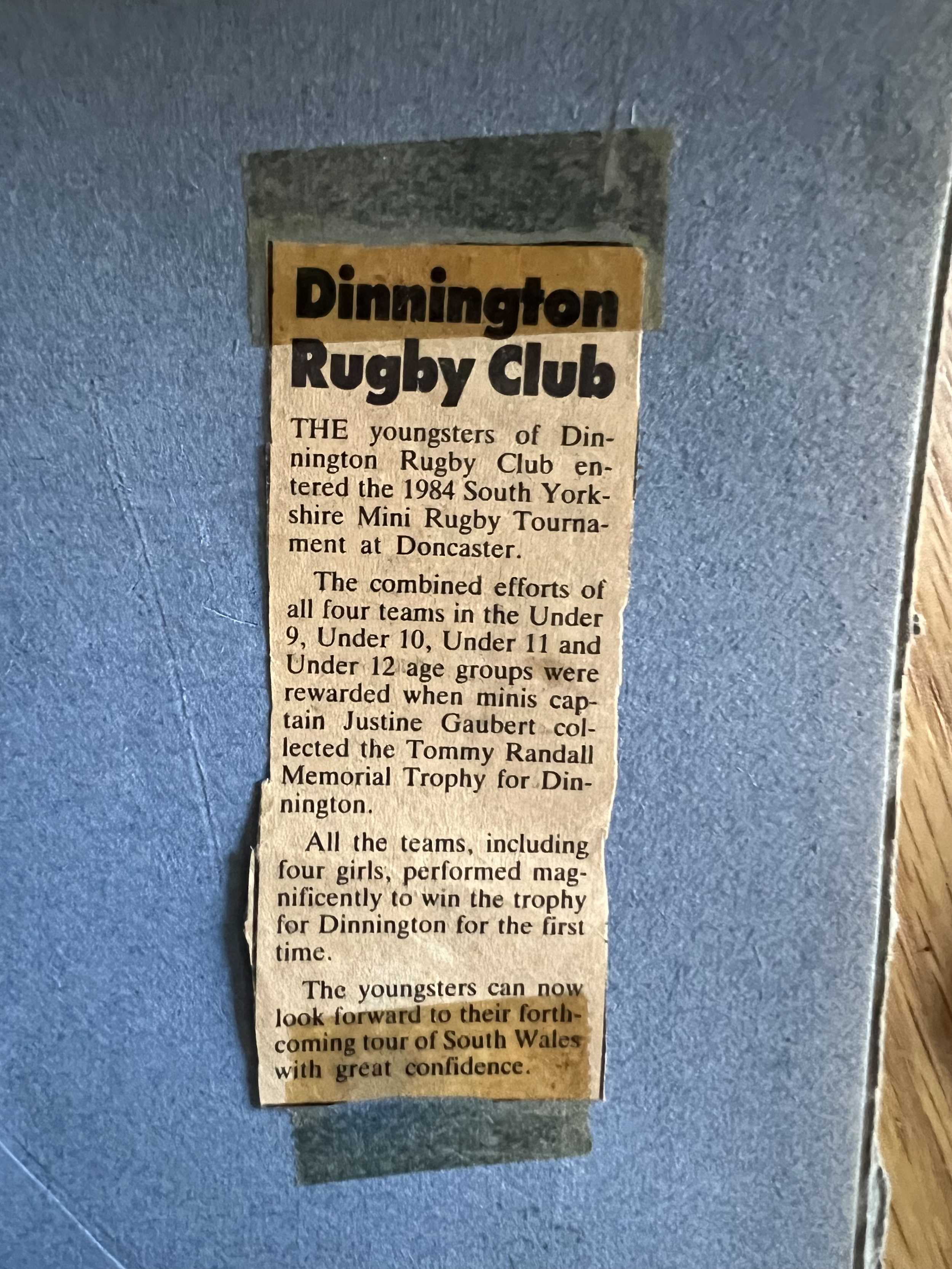 First woman to play rugby 1979 newspaper clip 1.png