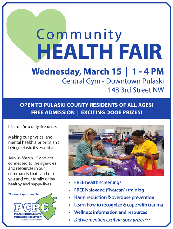 Community Wellness Fairs in March and April — New River Health District