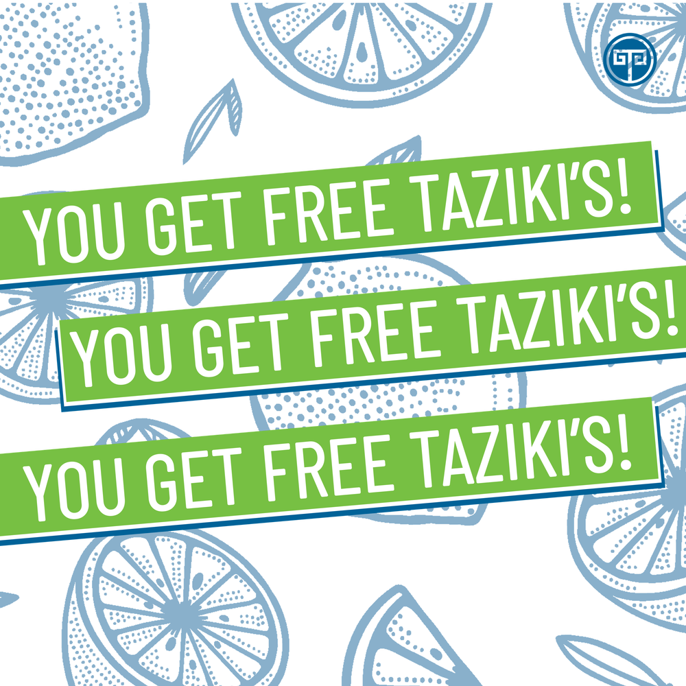 Taziki's Giveaway! — Taziki's Cafe
