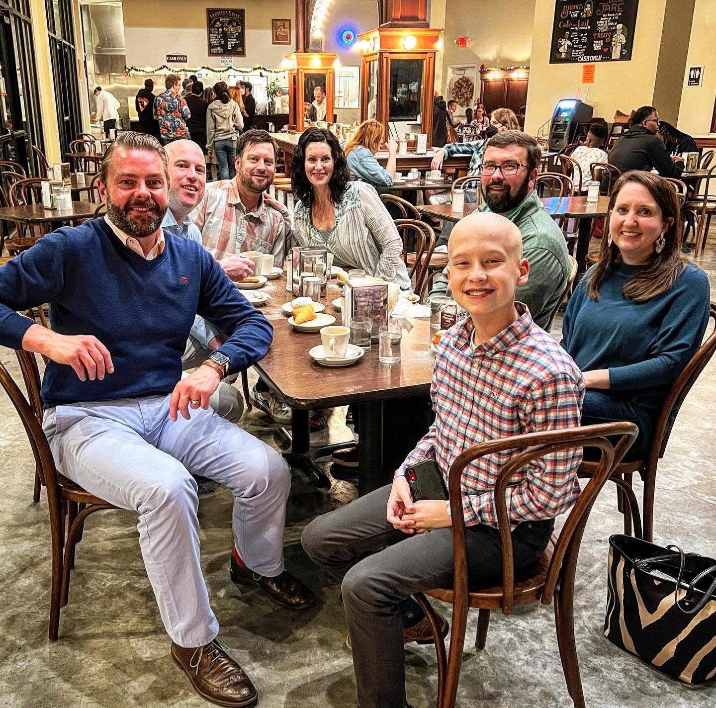 Late night beignets with the family. A NOLA tradition!

#beignets #nola #neworleans #morningcall #holiday #cafeaulait