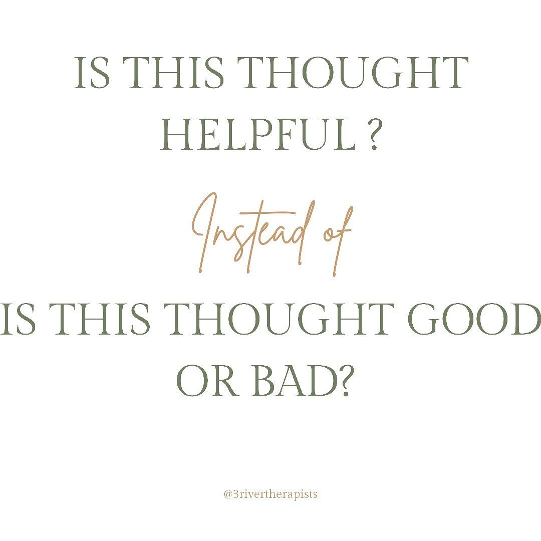 The average person has more than 6000 thoughts a day 🤯 therefore there is a chance that we are judging ourselves over 6000 times in one day. Instead of judging the thought try and ask yourself &ldquo;is this thought helpful&rdquo;? If it is go with 